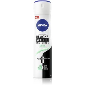 Nivea Invisible Black & White Fresh izzadásgátló a fehér és sárga foltok ellen 150 ml