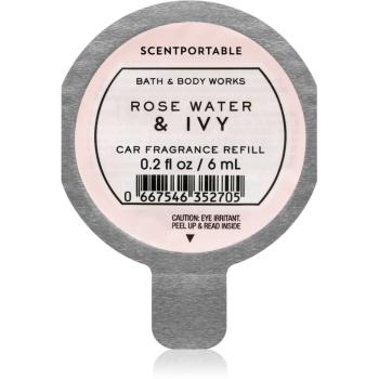 Bath & Body Works Rose Water & Ivy illat autóba utántöltő 6 ml