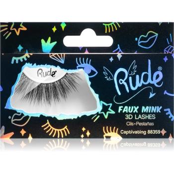 Rude Cosmetics Essential Faux Mink 3D Lashes ragasztható műszempilla Captivating