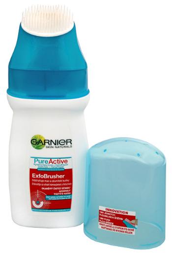 Garnier PureActive tisztító gél kefével ExfoBrusher 150 ml