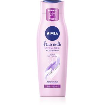Nivea Hairmilk Natural Shine ápoló sampon a fénytelen fáradt hajra 250 ml