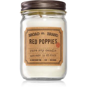 KOBO Broad St. Brand Red Poppies illatos gyertya (Apothecary) 360 g