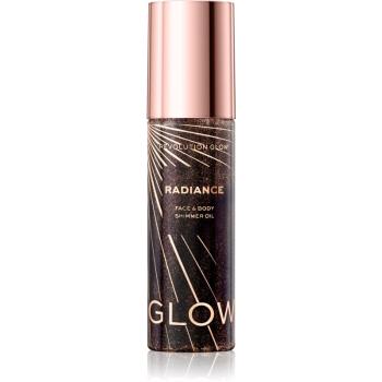 Makeup Revolution Glow Shimmer csillogó száraz olaj arcra és testre árnyalat Warm Bronze 100 ml