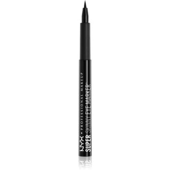 NYX Professional Makeup Super Skinny Eye Marker széles applikátorú szemhéjtus árnyalat Carbon Black 1.1 ml