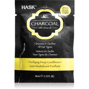 HASK Charcoal with Citrus Oil mélyen tápláló kondicionáló a fej bőrsejtjeinek megújítására 50 ml