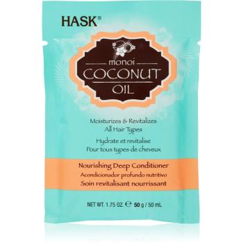 HASK Monoi Coconut Oil revitalizáló kondicionáló a fénylő és selymes hajért 50 ml