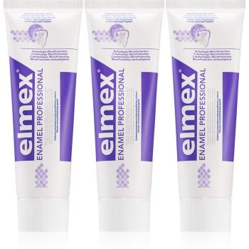 Elmex Enamel Professional fogkrém védi a fogzománcot 3x75 ml