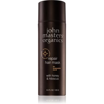 John Masters Organics Honey & Hibiscus helyreállító hajpakolás töredezett, károsult hajra 125 g