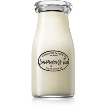 Milkhouse Candle Co. Creamery Lemongrass Tea illatos gyertya Milkbottle 226 g