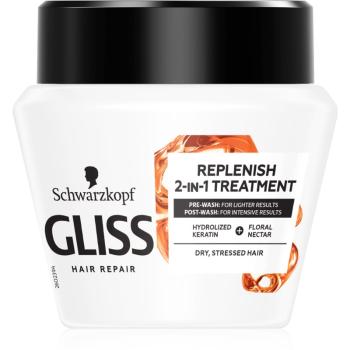 Schwarzkopf Gliss Replenish 2-IN-Treatment intenzív regeneráló maszk 300 ml