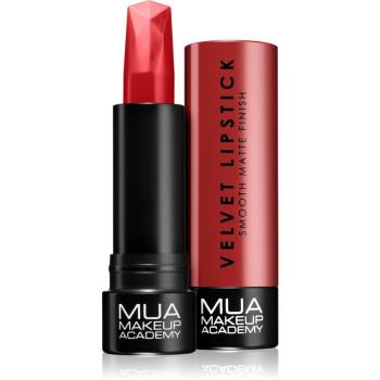 MUA Makeup Academy Velvet Matte mattító rúzs árnyalat Stiletto 3.5 g