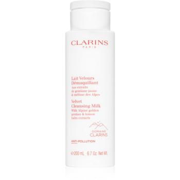 Clarins Velvet Cleansing Milk könnyű állagú tisztítótej 200 ml