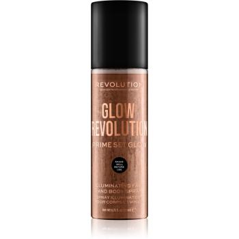 Makeup Revolution Glow Revolution Élénkítő spray arcra és testre árnyalat Timeless Bronze 200 ml
