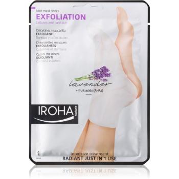Iroha Exfoliation bőrhámlasztó zokni a láb bőrének puhítására és hidratálására