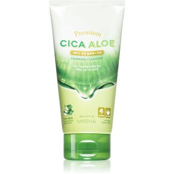 Missha Premium Cica Aloe hidratáló tisztító hab Aloe Vera tartalommal 150 ml