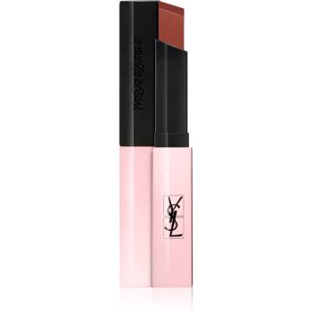 Yves Saint Laurent Rouge Pur Couture The Slim Glow Matte hidratáló matt rúzs fénnyel árnyalat 212 Equivocal Brown 2 g