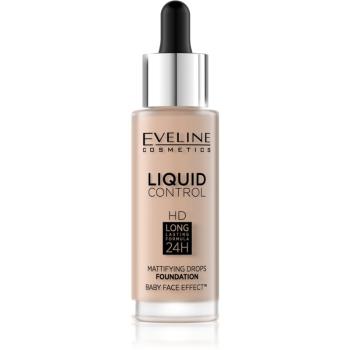 Eveline Cosmetics Liquid Control folyékony make-up pipettával árnyalat 03 Sand Beige 32 ml