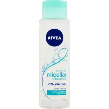 Nivea Micellar Shampoo felfrissítő micellás sampon normál és zsíros hajra szilikonmentes 400 ml