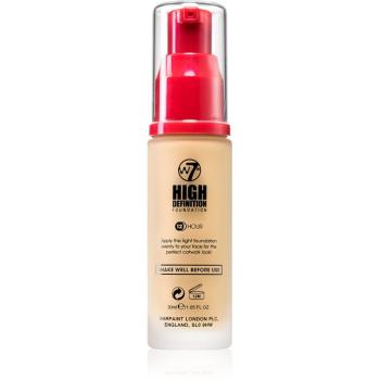 W7 Cosmetics HD hidratáló krémes make-up árnyalat Honey 30 ml