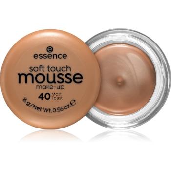 Essence Soft Touch mattító hab állagú make-up árnyalat 40 Matt Toast 16 g