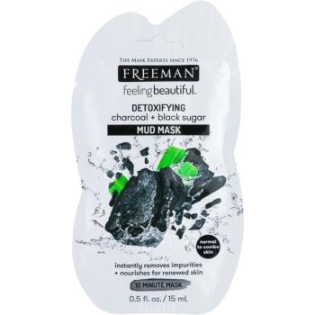 Freeman Feeling Beautiful iszapos maszk normál és kombinált bőrre Charcoal & Black Sugar 15 ml