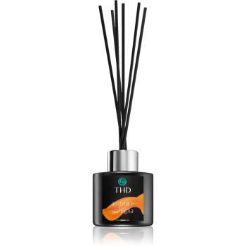 THD Luxury Black Collection Amber and Vanilla aroma diffúzor töltelékkel 100 ml