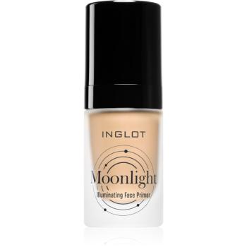 Inglot Moonlight élénkítő sminkalap a make - up alá árnyalat 21 Full Moon 25 ml