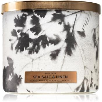 Bath & Body Works Sea Salt & Linen illatos gyertya 411 g