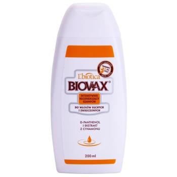 L’biotica Biovax Dry Hair regeneráló sampon száraz és sérült hajra 200 ml