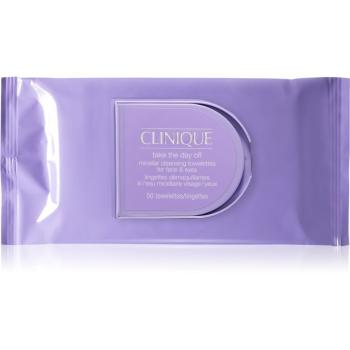 Clinique Take The Day Off™ Micellar Cleansing Towelettes for Face & Eyes tisztító és sminklemosó törlőkendők 50 db