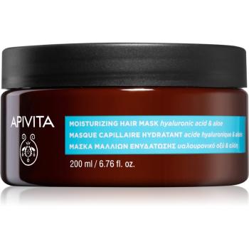 Apivita Holistic Hair Care Hyaluronic Acid & Aloe hidratáló maszk hajra 200 ml