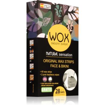 WOX Natural Sensation szőrtelenítő gyantacsík az arcra 0