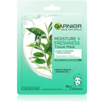 Garnier Skin Naturals Moisture+Freshness szuper hidratáló és tisztító szövet arcmaszk normál és kombinált bőrre 28 g