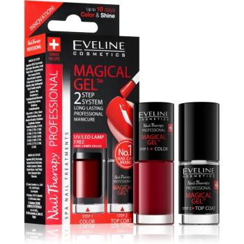 Eveline Cosmetics Nail Therapy Professional géles körömlakk UV/LED lámpa használata nélkül árnyalat 04 2x5 ml