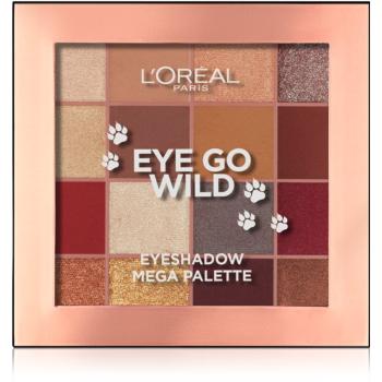 L’Oréal Paris Eye Go Wild Eyeshadow Mega Palette szemhéjfesték paletta 17 g
