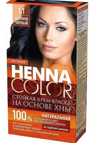 Krémszínű hajfesték Henna color 1.1 KÉK - FEKETE - Fitokosmetik - 115ml