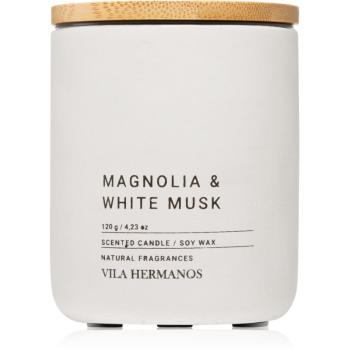 Vila Hermanos Concrete Magnolia & White Musk illatos gyertya 120x0 g