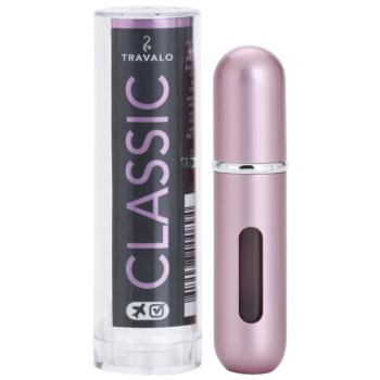 Travalo Classic Black szórófejes parfüm utántöltő palack unisex Pink 5 ml