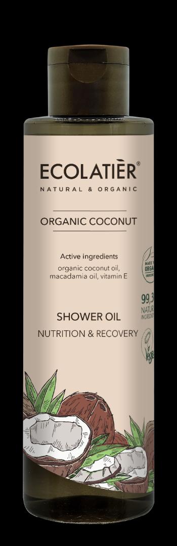 Kókuszos tusfürdő olaj - táplálja és megújítja a bőrt  - 250 ml - EcoLatier Organic