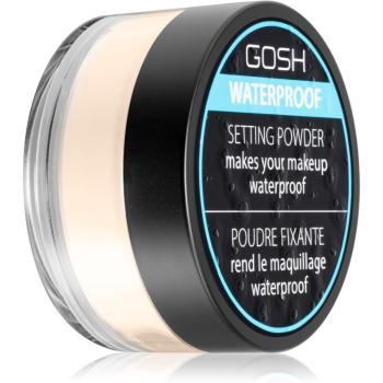 Gosh Waterproof Setting Powder fixáló púder vizálló hatással árnyalat 001 Transparent 7 g