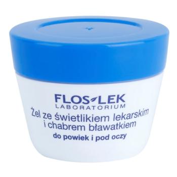 FlosLek Laboratorium Eye Care szemkörnyék ápoló gél szemvidítóval és búzavirággal 10 g