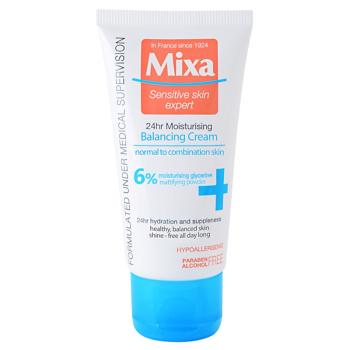 MIXA 24 HR Moisturising könnyű kiegyenlítő és hidratáló krém normál és kombinált bőrre 50 ml