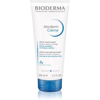 Bioderma Atoderm Cream tápláló testápoló krém normál és száraz érzékeny bőrre parfümmentes Tube 200 ml