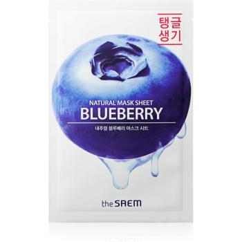 The Saem Natural Mask Sheet Blueberry arcmaszk revitalizáló hatással 21 ml
