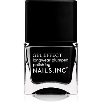 Nails Inc. Gel Effect hosszantartó körömlakk árnyalat Black Taxi 14 ml