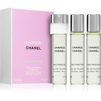 Chanel Chance Eau Fraîche Eau de Toilette hölgyeknek 3x20 ml