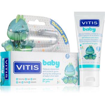 Vitis Baby fogkrém gél gyerekeknek + ujjra húzható fogkefe gyermekeknek 30 ml