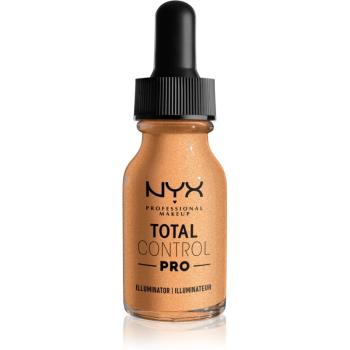 NYX Professional Makeup Total Control Pro Illuminator folyékony bőrélénkítő árnyalat 02 - Warm 13 ml