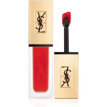 Yves Saint Laurent Tatouage Couture ultra mattító folyékony ajakrúzs árnyalat 01 Rouge Tatouage - Vibrant Pink Red 6 ml