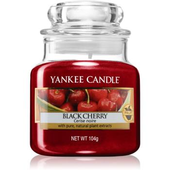 Yankee Candle Black Cherry illatos gyertya Classic közepes méret 104 g